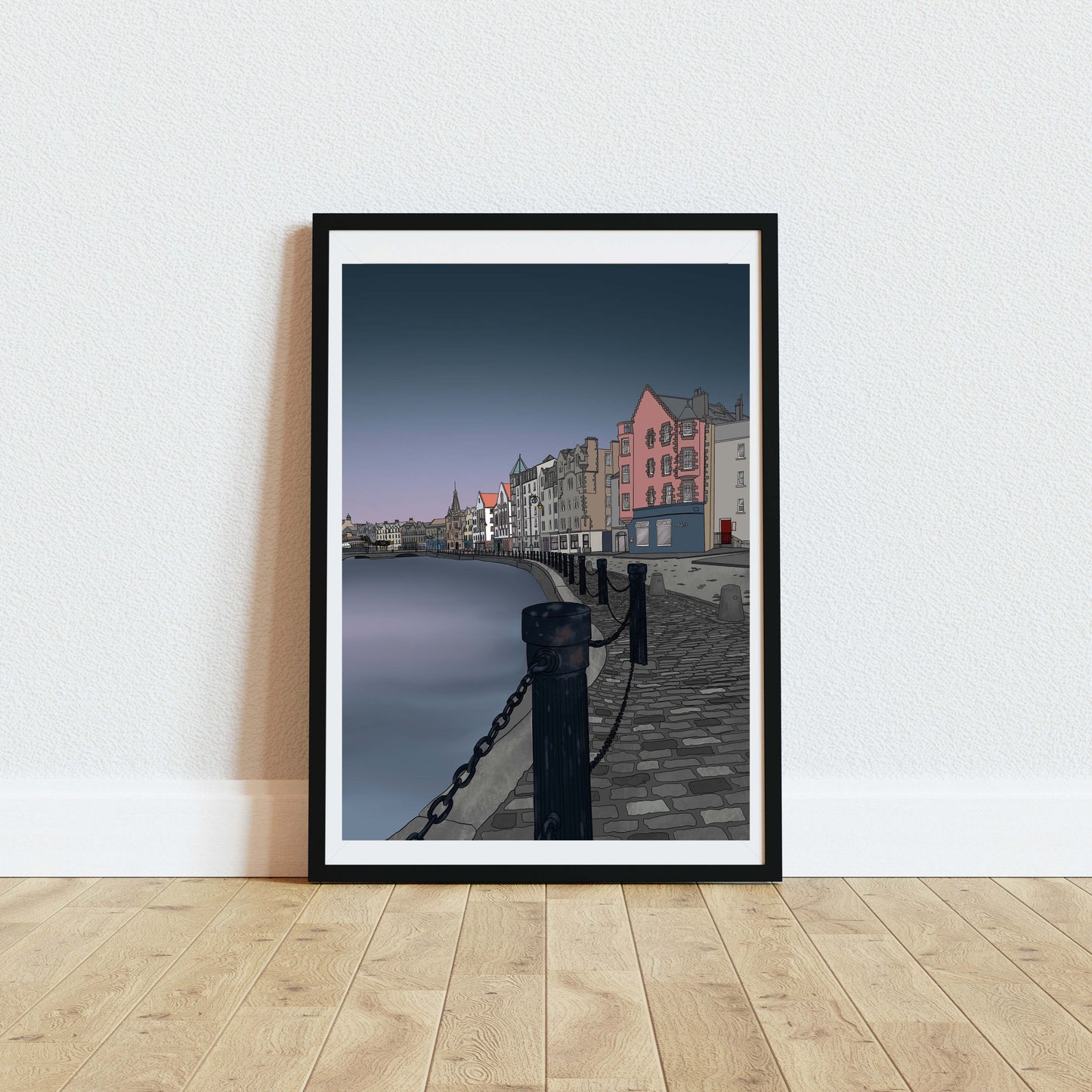 Leith Shore Sunset Edinburgh Art Print