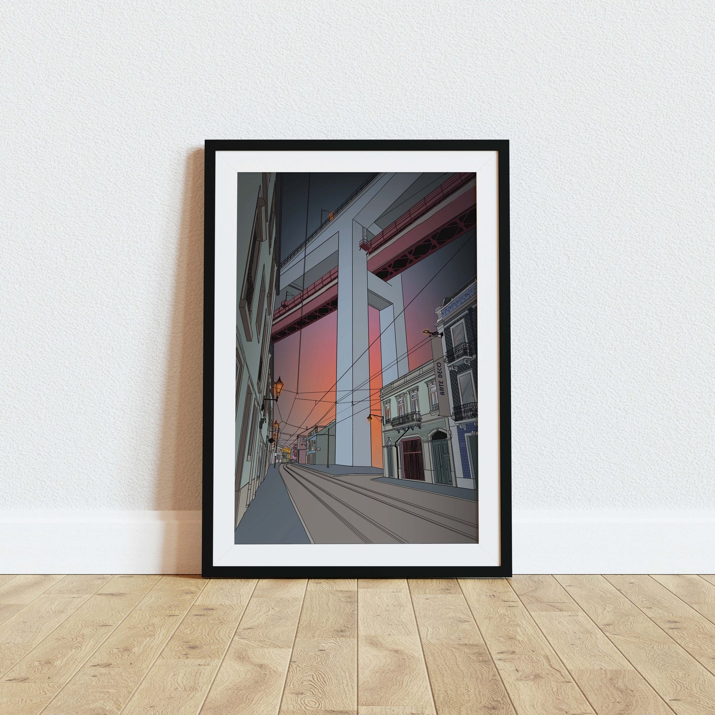 Lisbon 25 de Abril Bridge Art Print