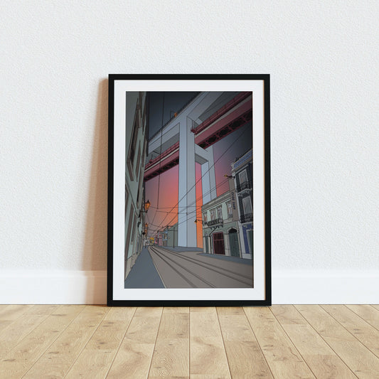 Lisbon 25 de April Bridge Art Print