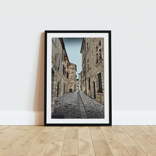 Uzes French Village Art Print