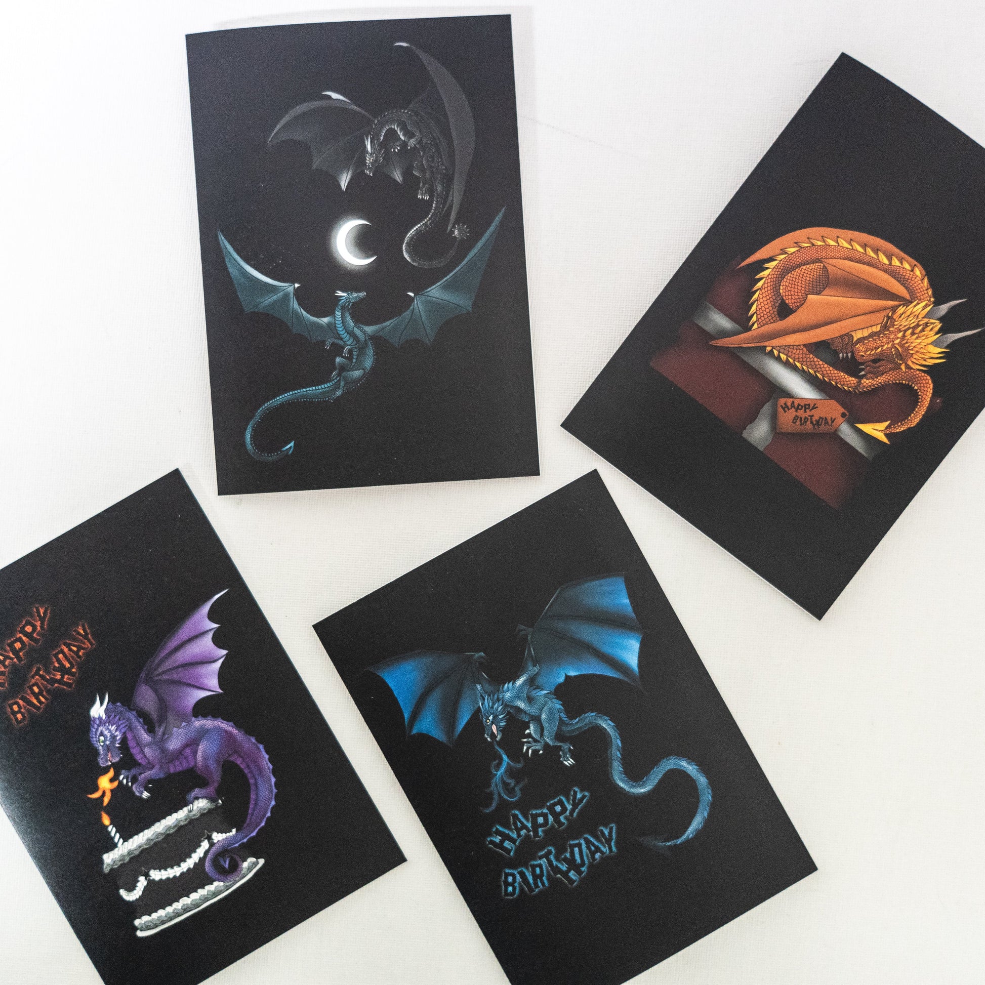 Wayward - Dragon Card set of 4