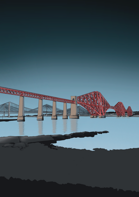 Forth Bridges Art Print