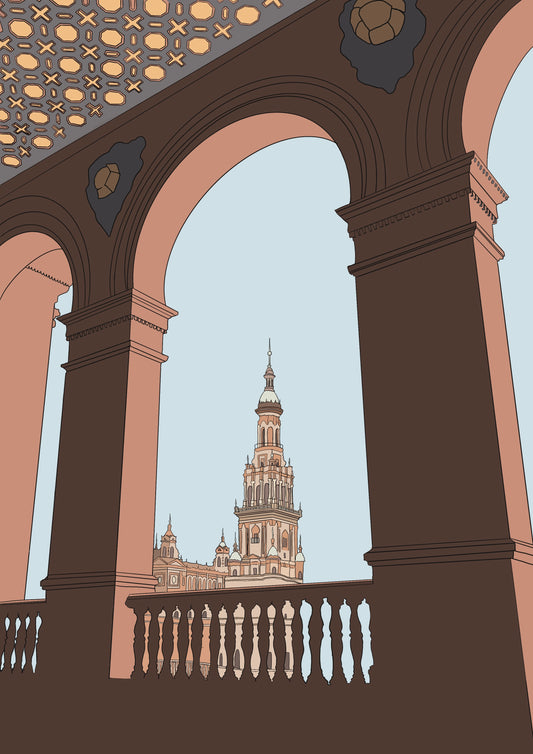 Seville Plaza de España Art Print