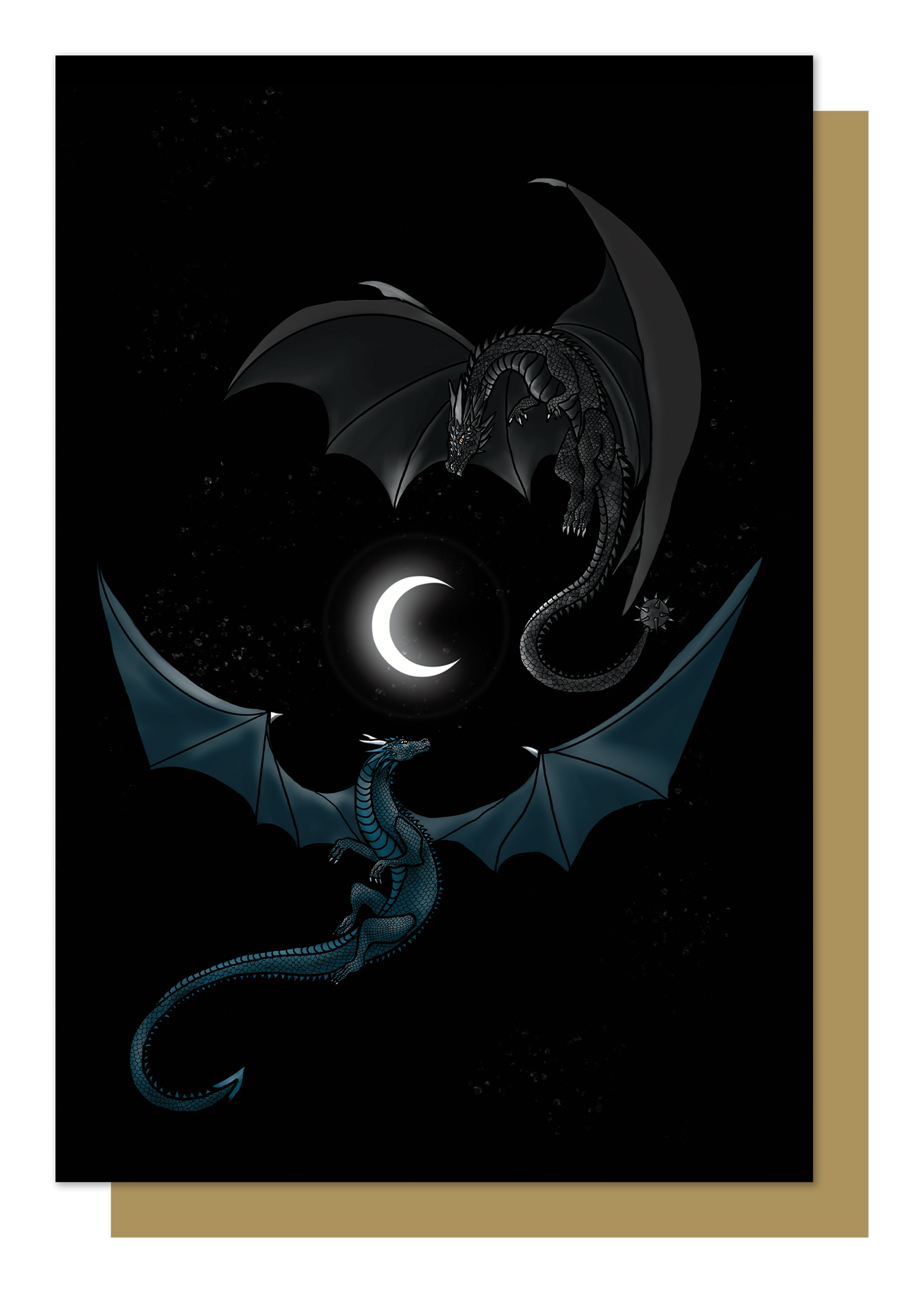 Mystical Beasts: Dragons in Love Greetings Card