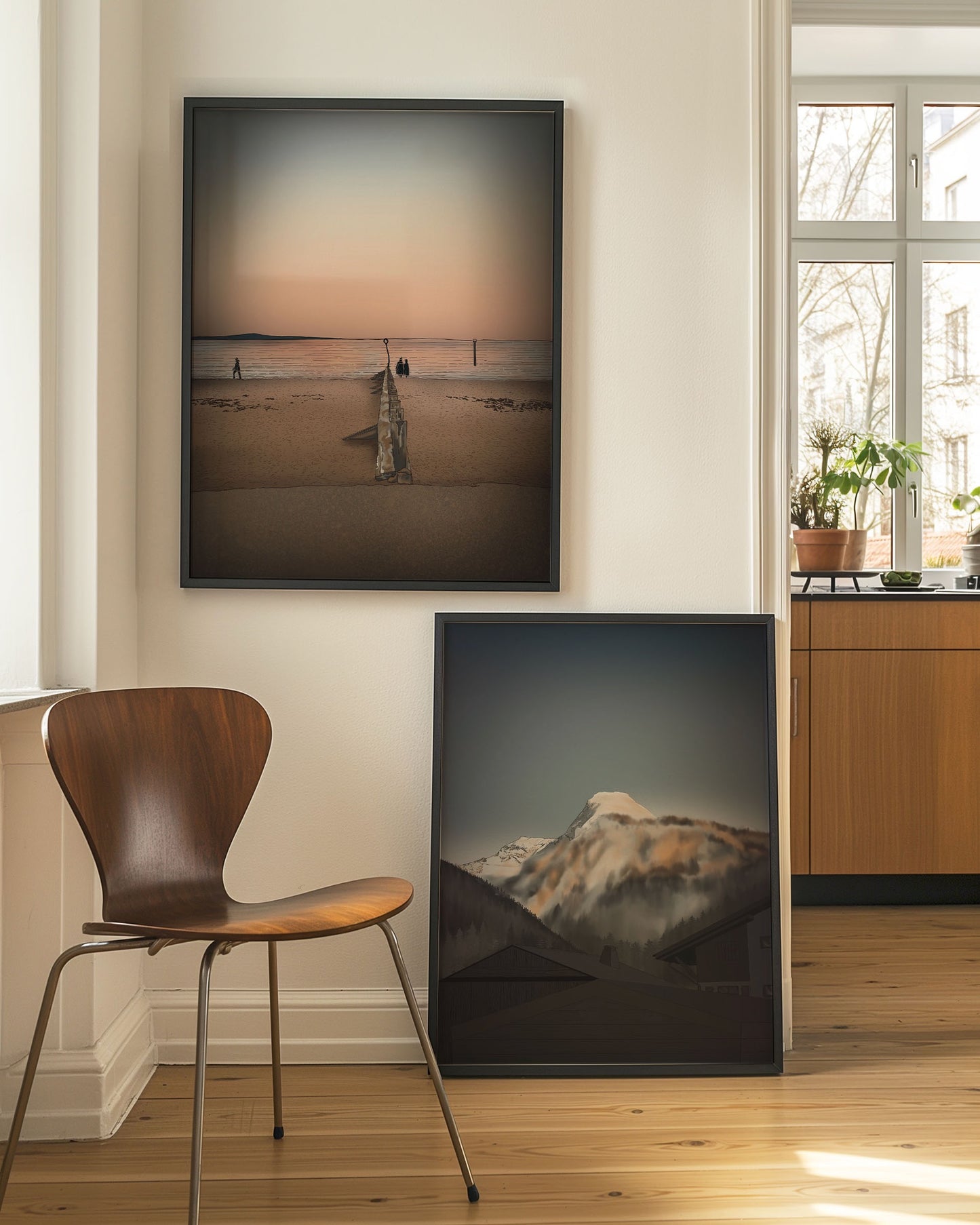 Portobello Beach Sunset Edinburgh Art Print
