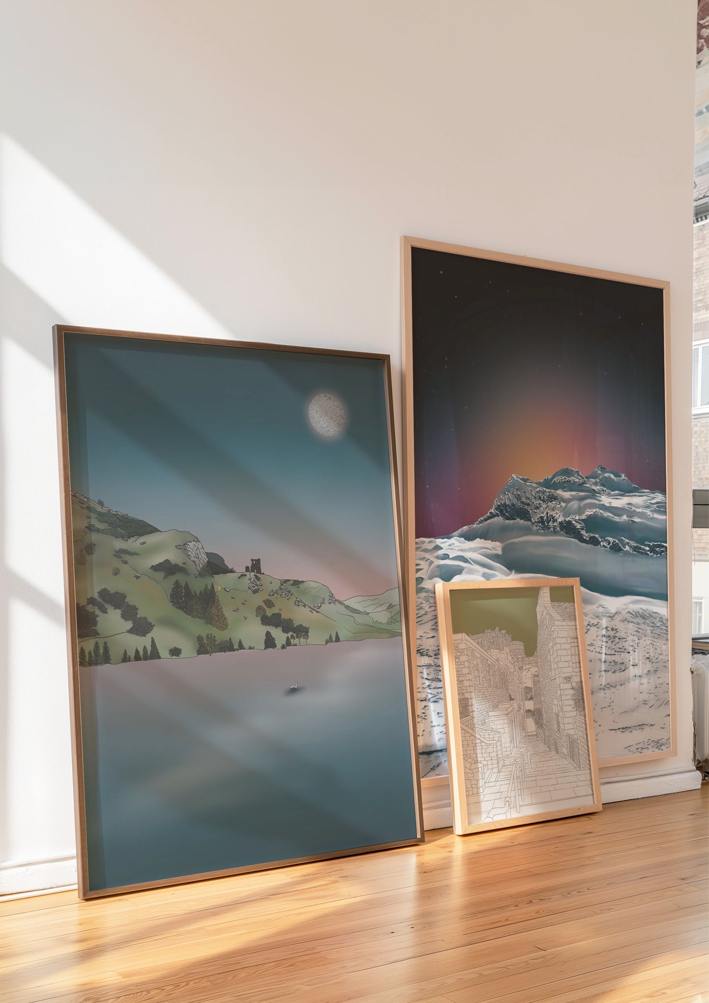 St Margaret's Loch Arthurs Seat Sunset Art Print