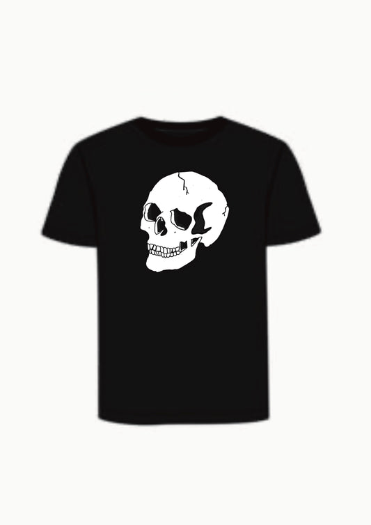 Wayward Skull Front - Hand Screen Printed T-shirt