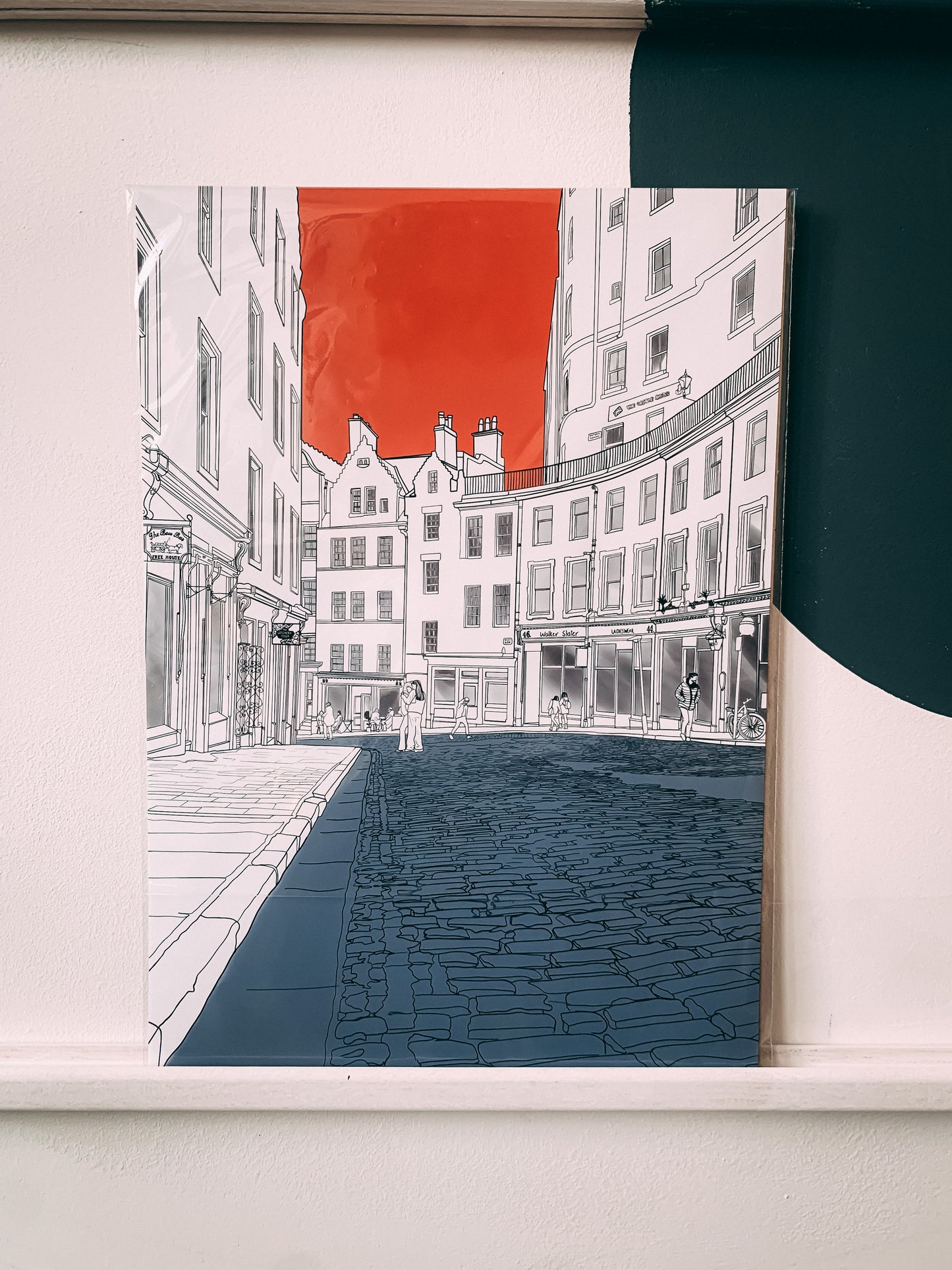 Victoria Street Edinburgh Art Print by Emma de la Pena at Wayward