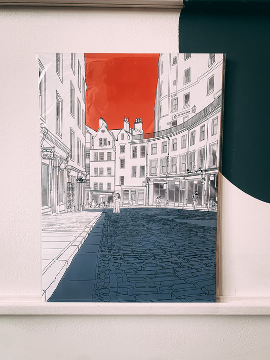 Victoria Street Edinburgh Art Print by Emma de la Pena at Wayward