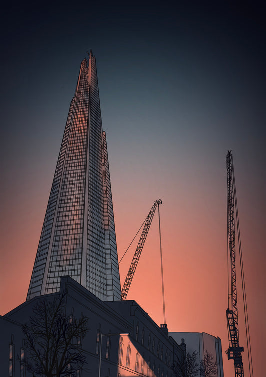 The Shard, London Art Print by Emma de la Pena at Wayward