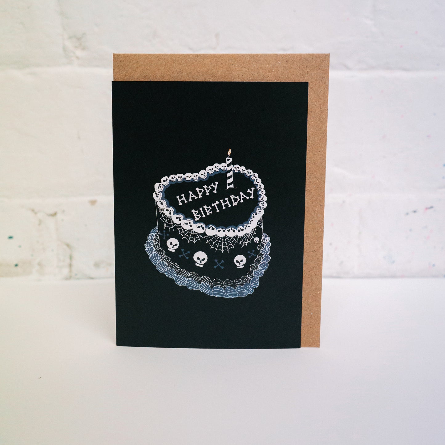 Gothic Birthday Cake Greetings Card