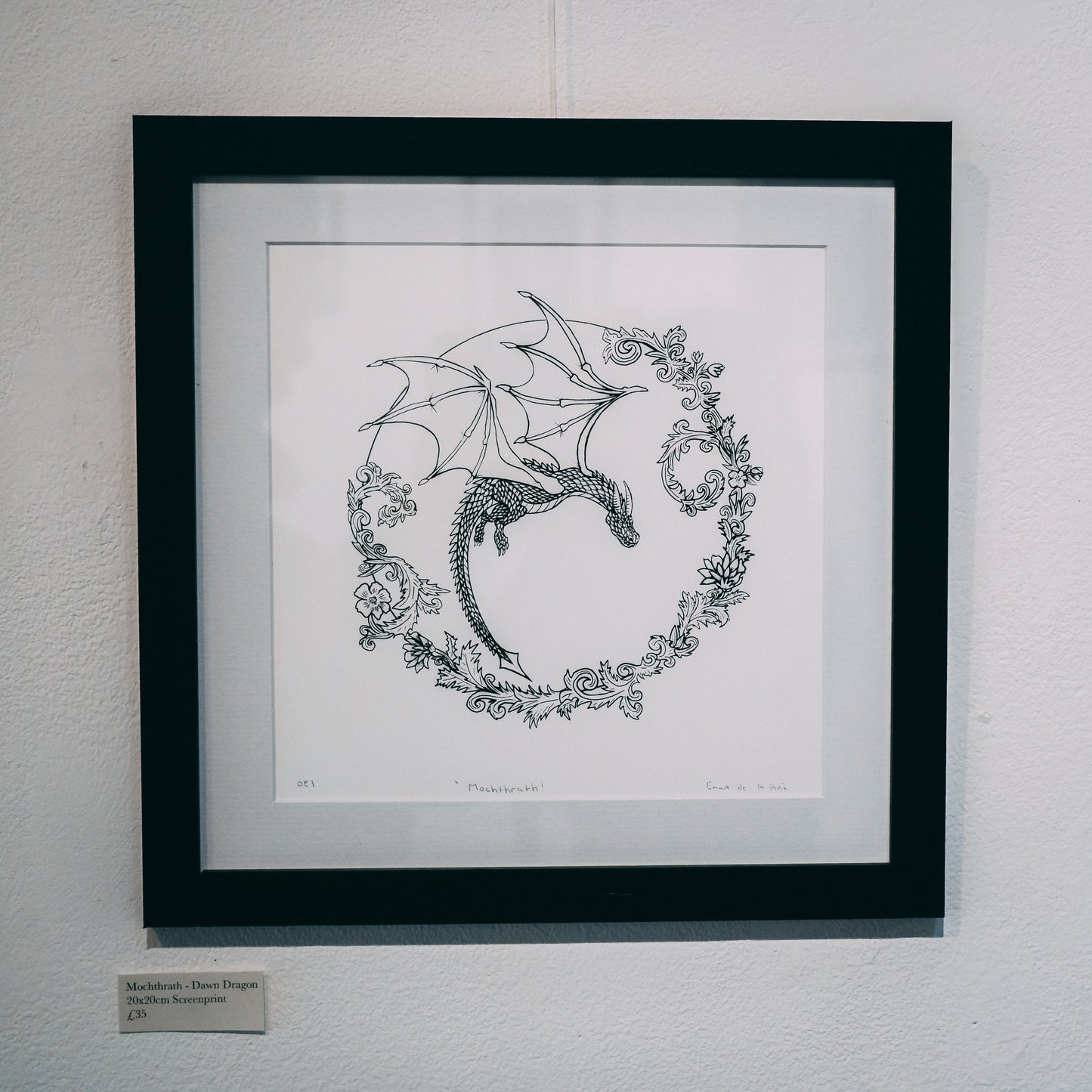 Mochthrath - Dawn Dragon  20x20cm Screenprint
