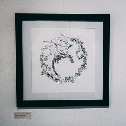 Mochthrath - Dawn Dragon  20x20cm Screenprint