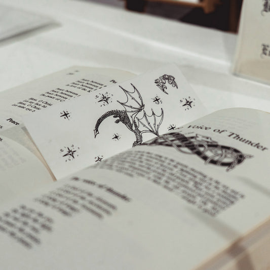 Mochthrath - Dawn Dragon Bookmark — Hand Screen Printed