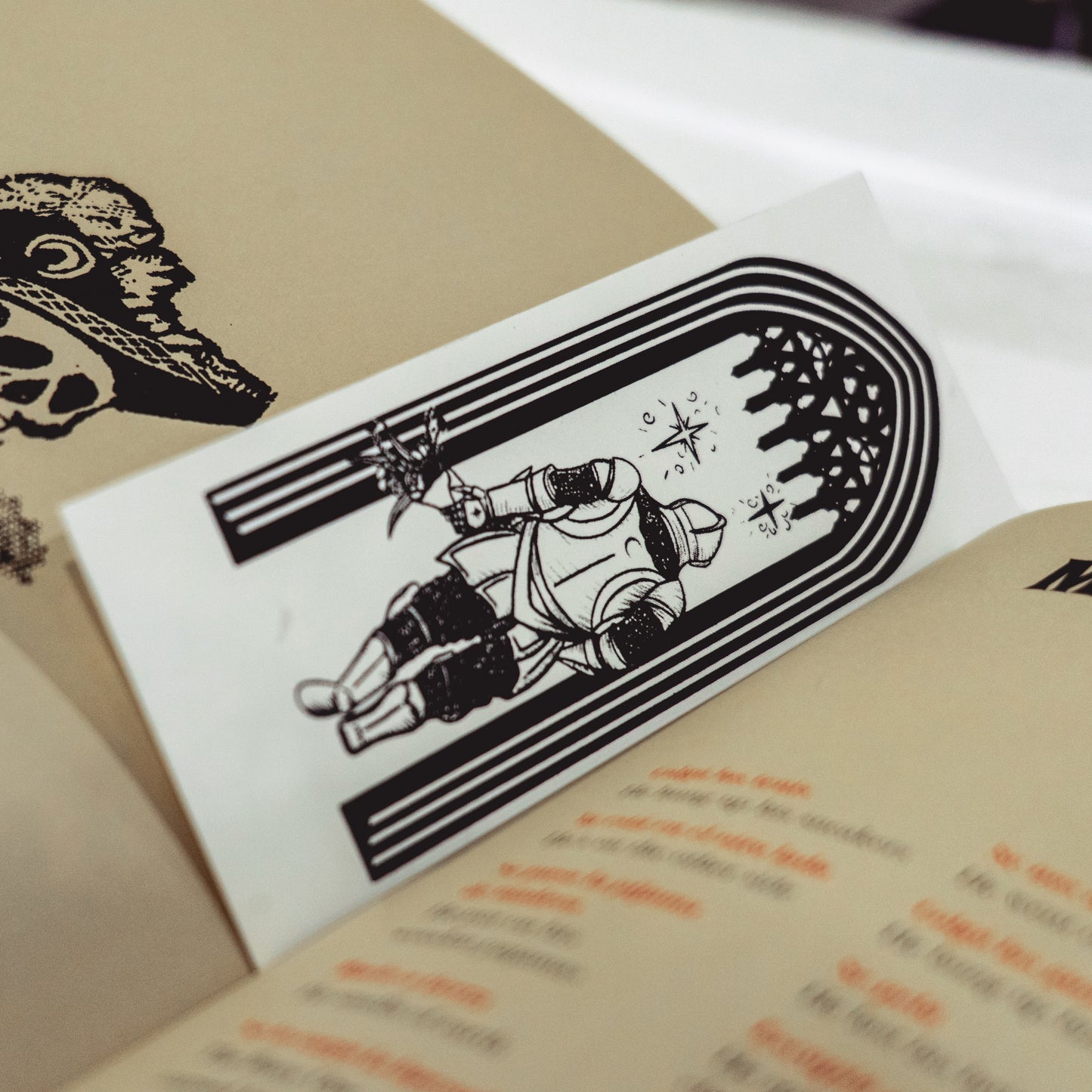 Knight Tales Bookmark — Hand Screen Printed