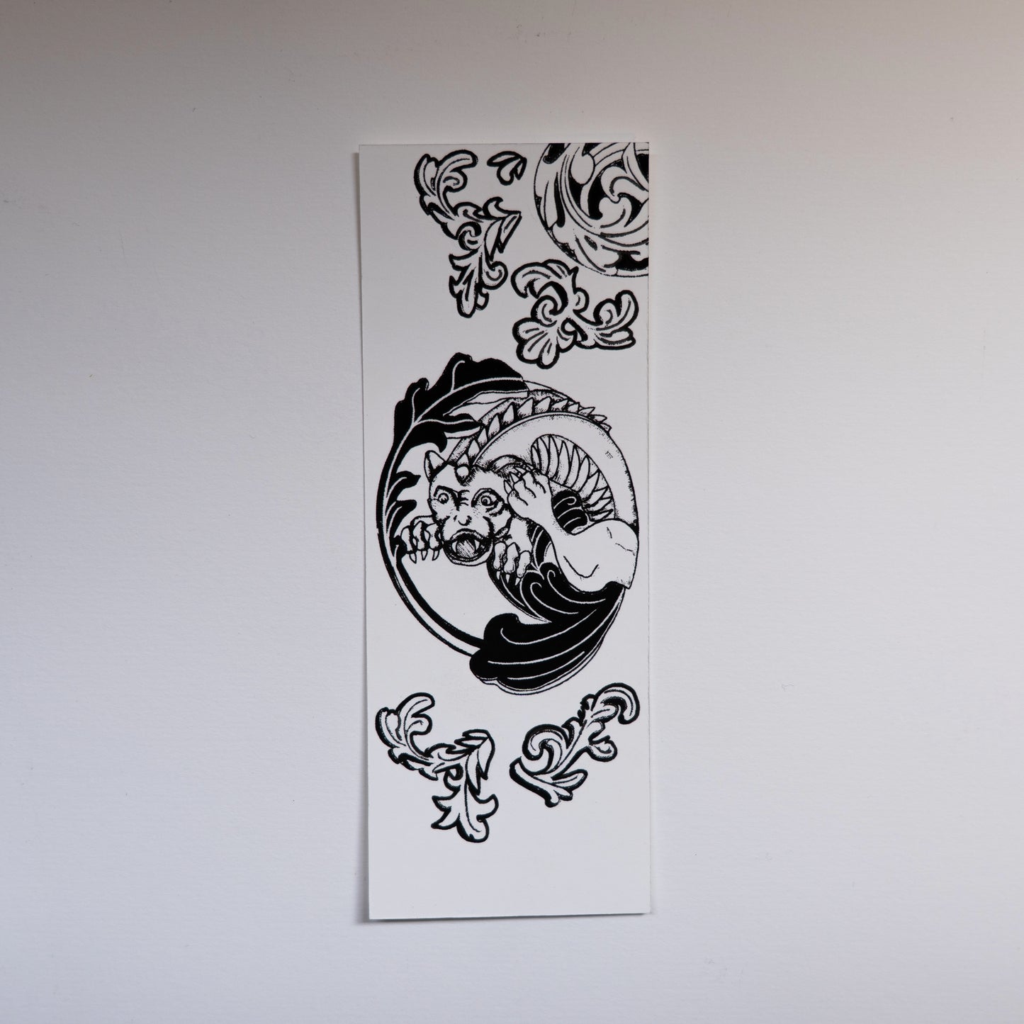 Edinburgh Gargoyle Bookmark — Hand Screen Printed