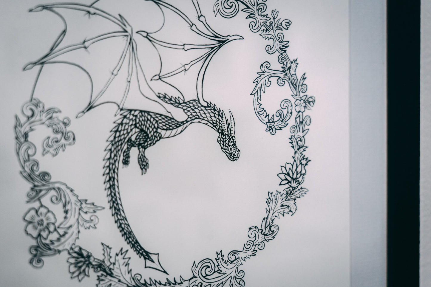 Mochthrath - Dawn Dragon  20x20cm Screenprint