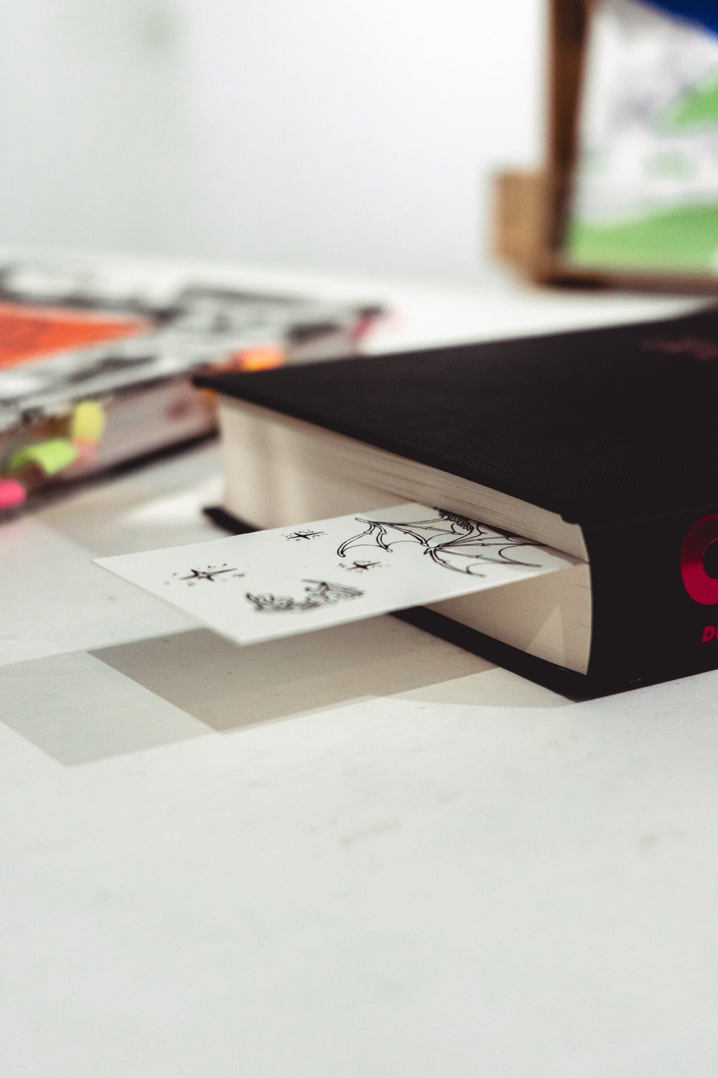 Mochthrath - Dawn Dragon Bookmark — Hand Screen Printed