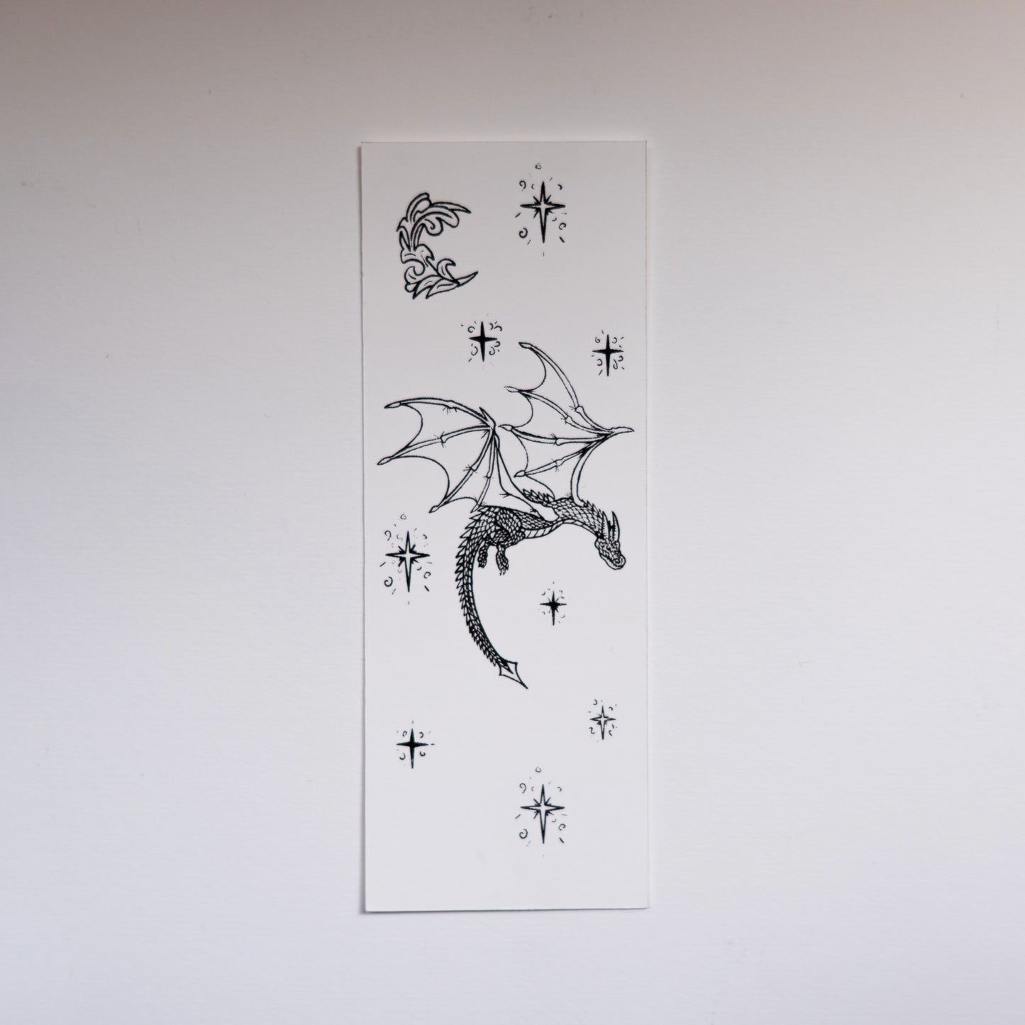 Mochthrath - Dawn Dragon Bookmark — Hand Screen Printed