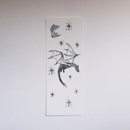 Mochthrath - Dawn Dragon Bookmark — Hand Screen Printed