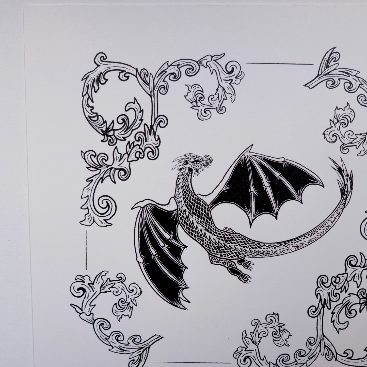 Ciarach - Dusk Dragon  20x20cm Screenprint
