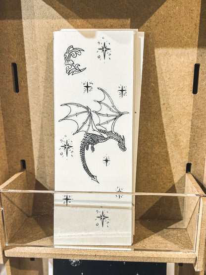 Mochthrath - Dawn Dragon Bookmark — Hand Screen Printed