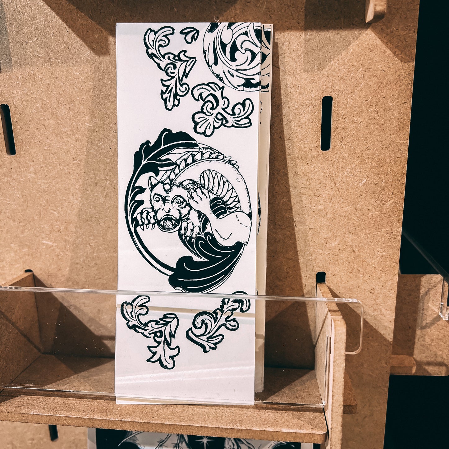 Edinburgh Gargoyle Bookmark — Hand Screen Printed