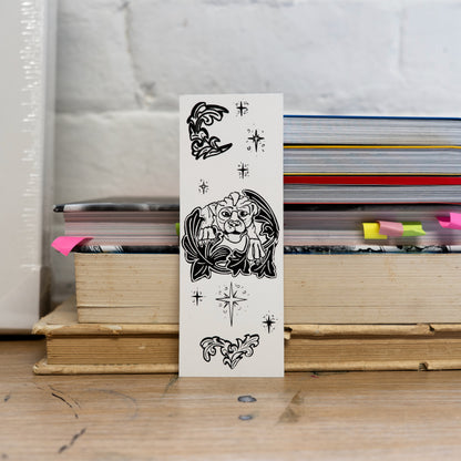 Edinburgh Gargoyle Wildcat Bookmark — Hand Screen Printed