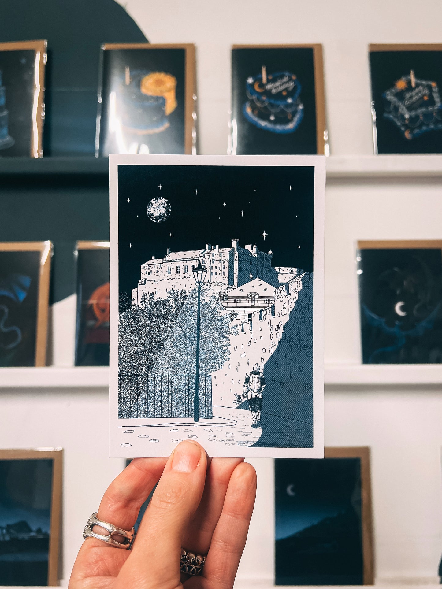 Knight Tales Edinburgh Castle Fantasy Postcard