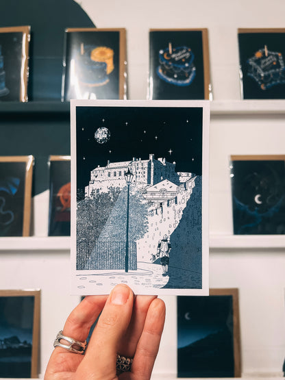 Knight Tales Edinburgh Castle Fantasy Postcard