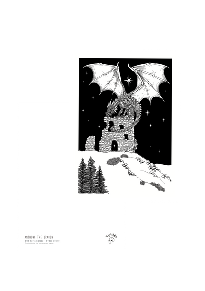 Anthony the Dragon Fantasy Postcard