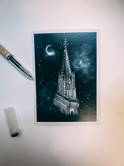 Painted in the Stars — Scottish National Portrait Gallery Fantasy Postcard