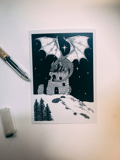 Anthony the Dragon Fantasy Postcard