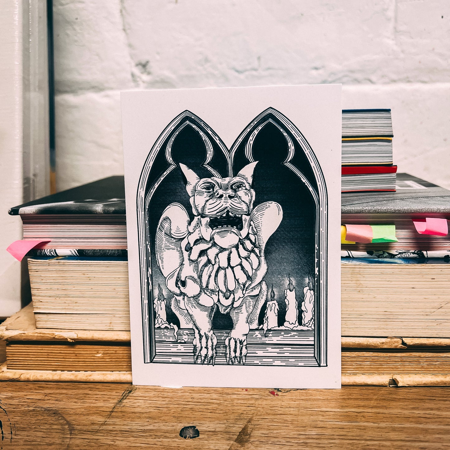 Giles the Watcher Gothic Fantasy Postcard