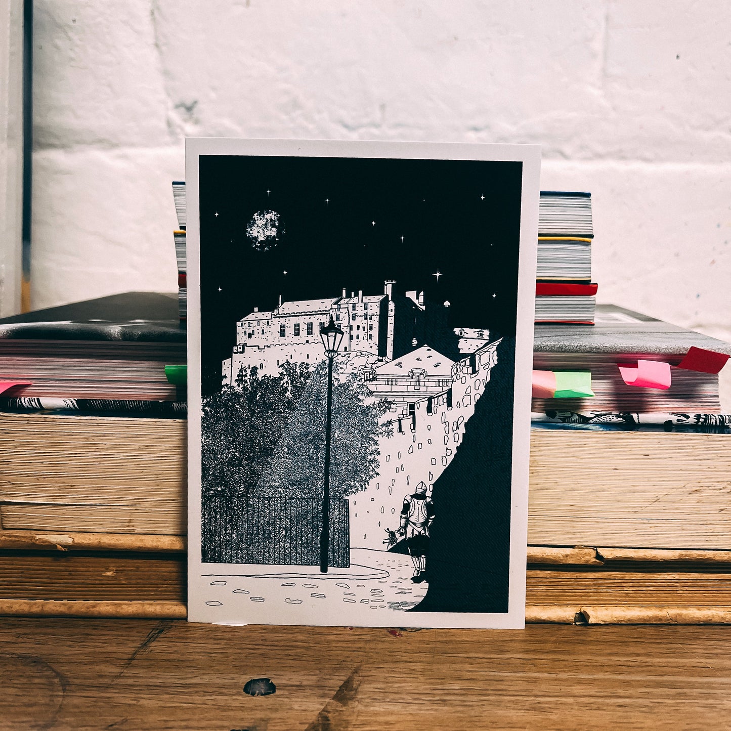 Knight Tales Edinburgh Castle Fantasy Postcard