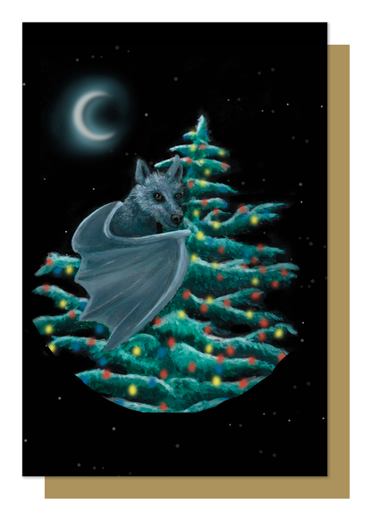 Set of 12 Bat Christmas Cards