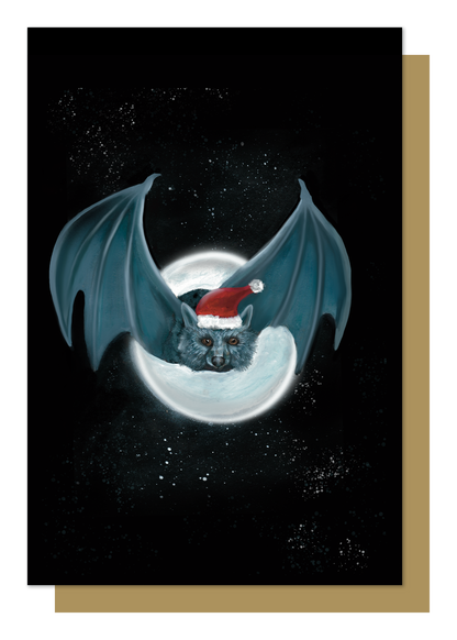 Set of 12 Bat Christmas Cards