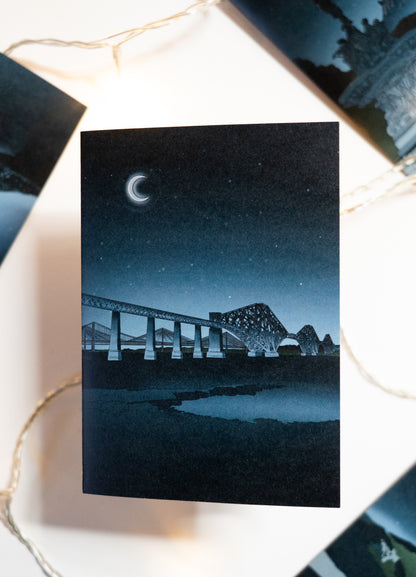 Forth Bridges Greetings Card