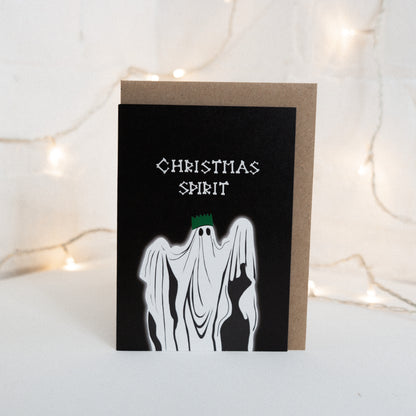 Christmas Spirit Gothic Christmas Card