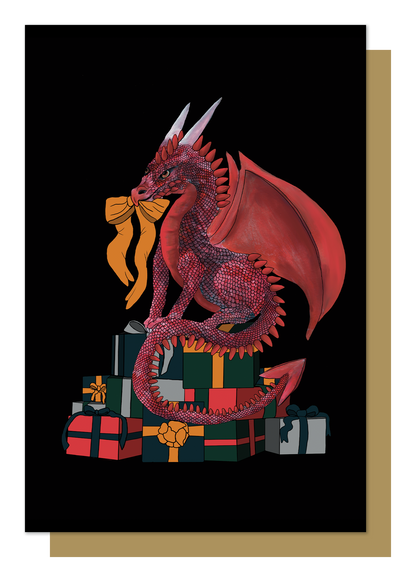 Set of 12 Dragon Christmas Cards