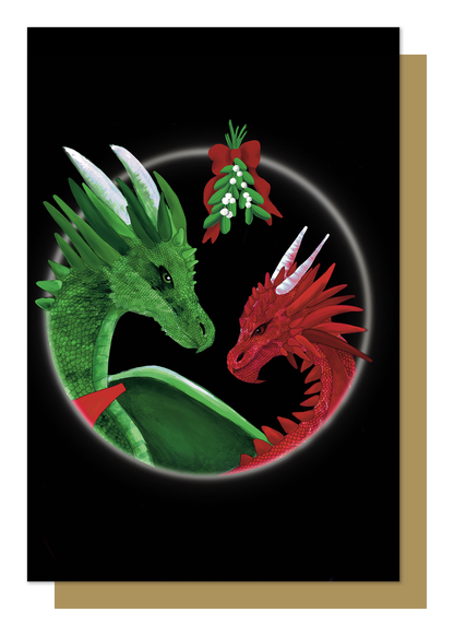 Set of 12 Dragon Christmas Cards