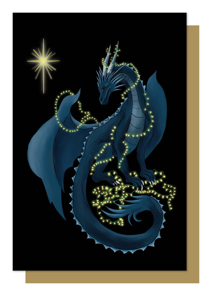 Set of 12 Dragon Christmas Cards