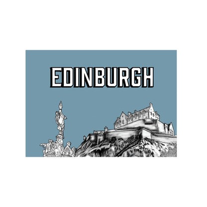 Edinburgh Castle Travel Postcard
