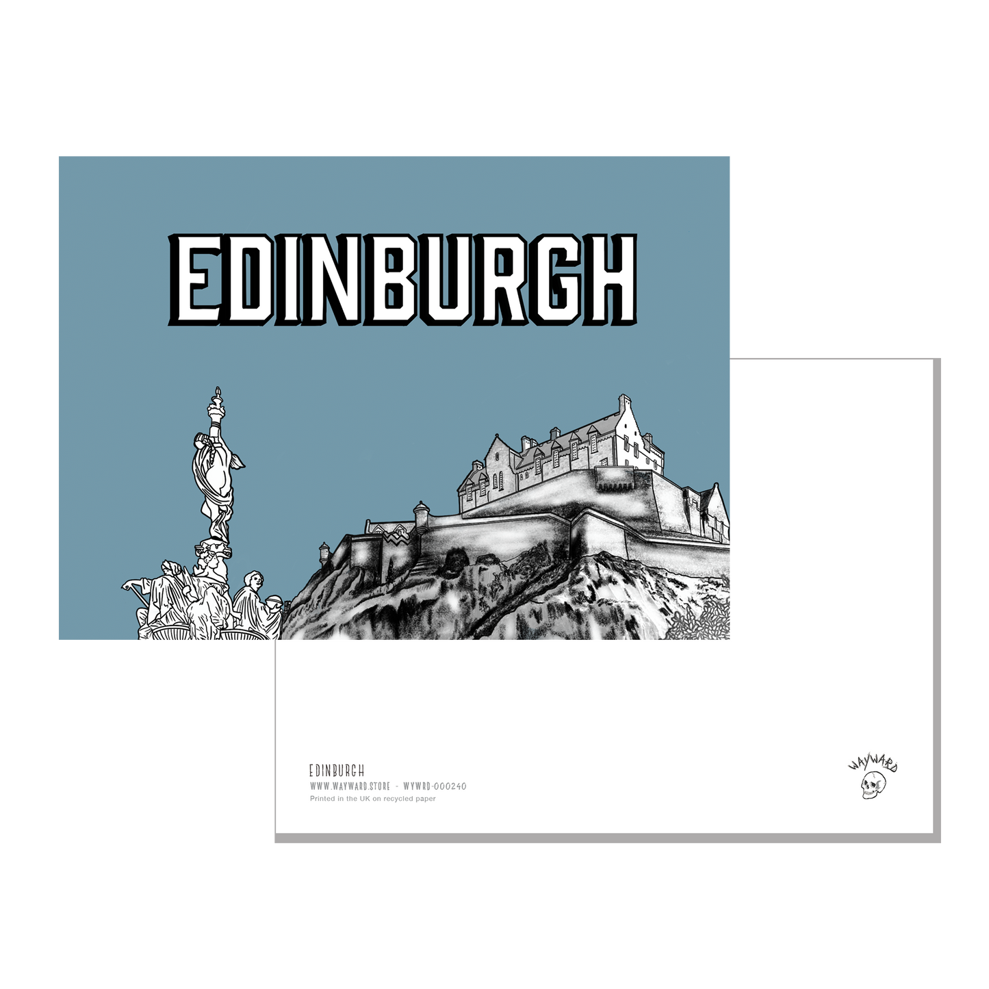 Edinburgh Castle Travel Postcard