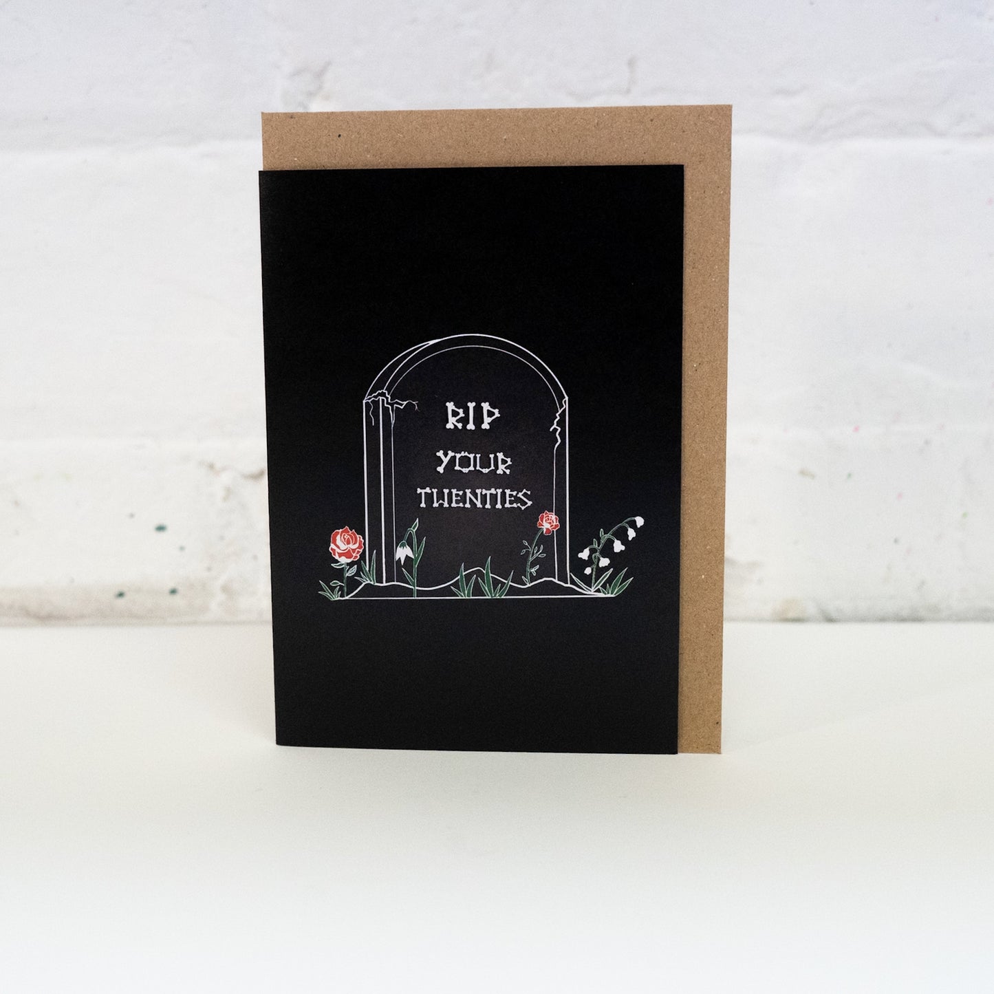 RIP Your Twenties Gravestone Gothic 30th Birthday Card