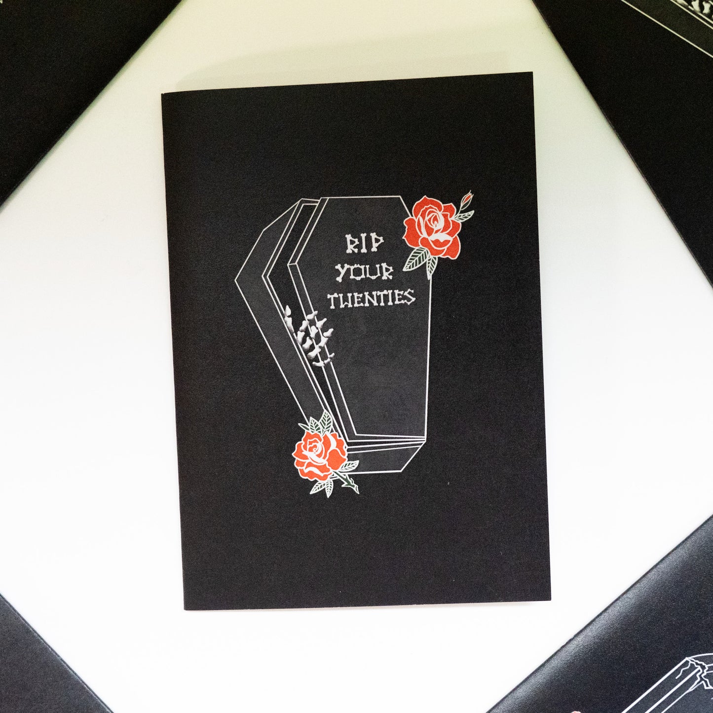 RIP Your Twenties Coffin Gothic 30th Birthday Card