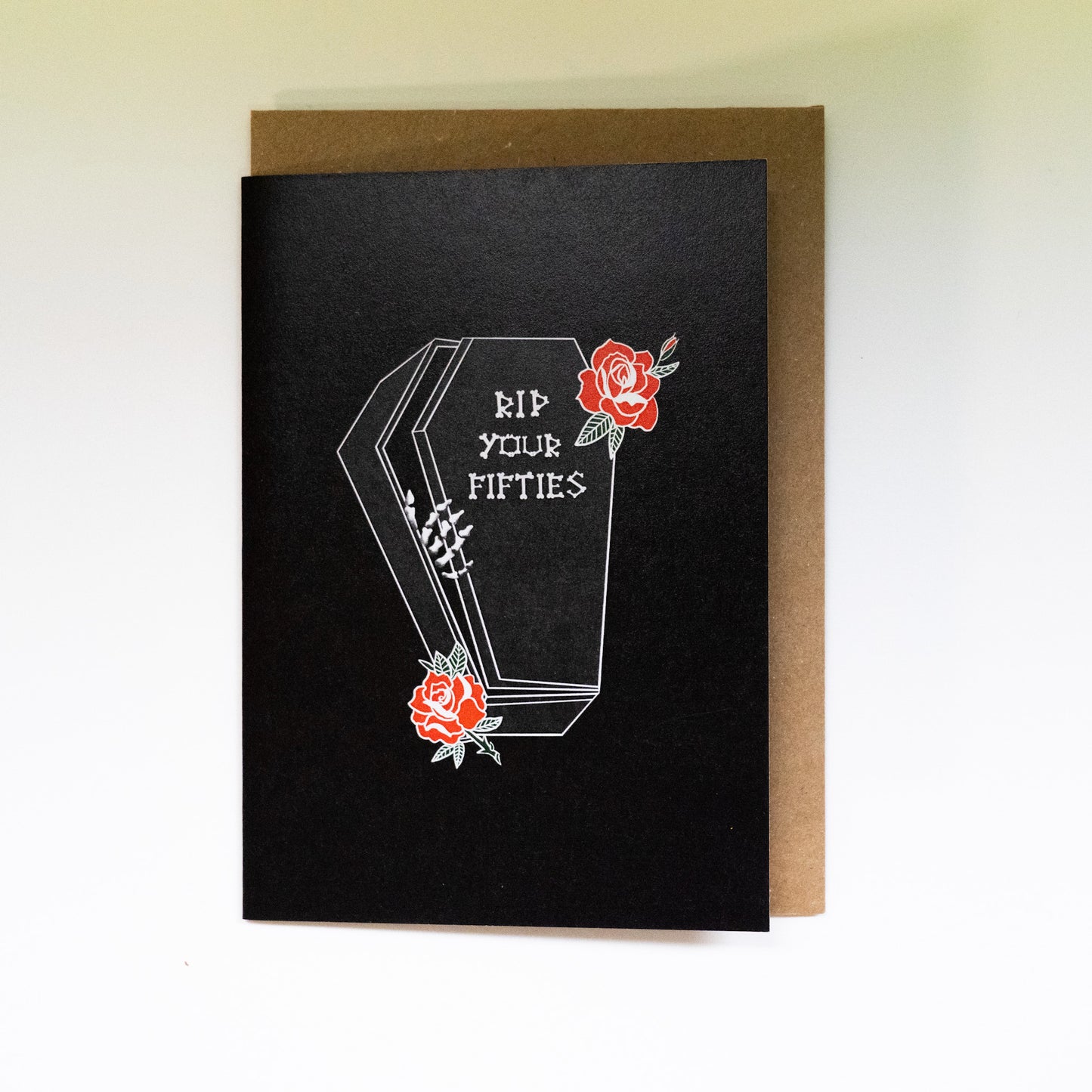 RIP Your Fifties Coffin Gothic 60th Birthday Card