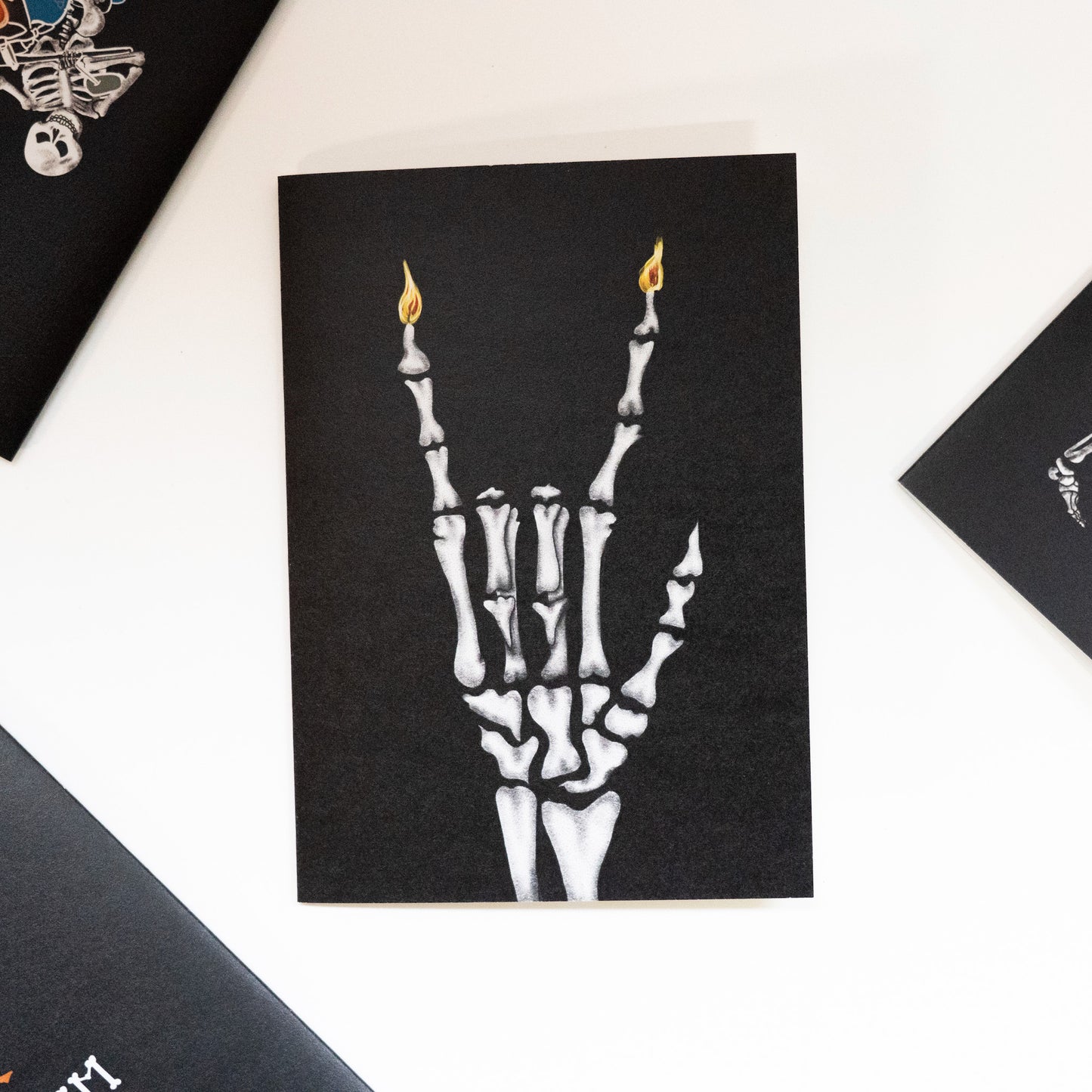 Rock Out Skeleton Gothic Birthday Card