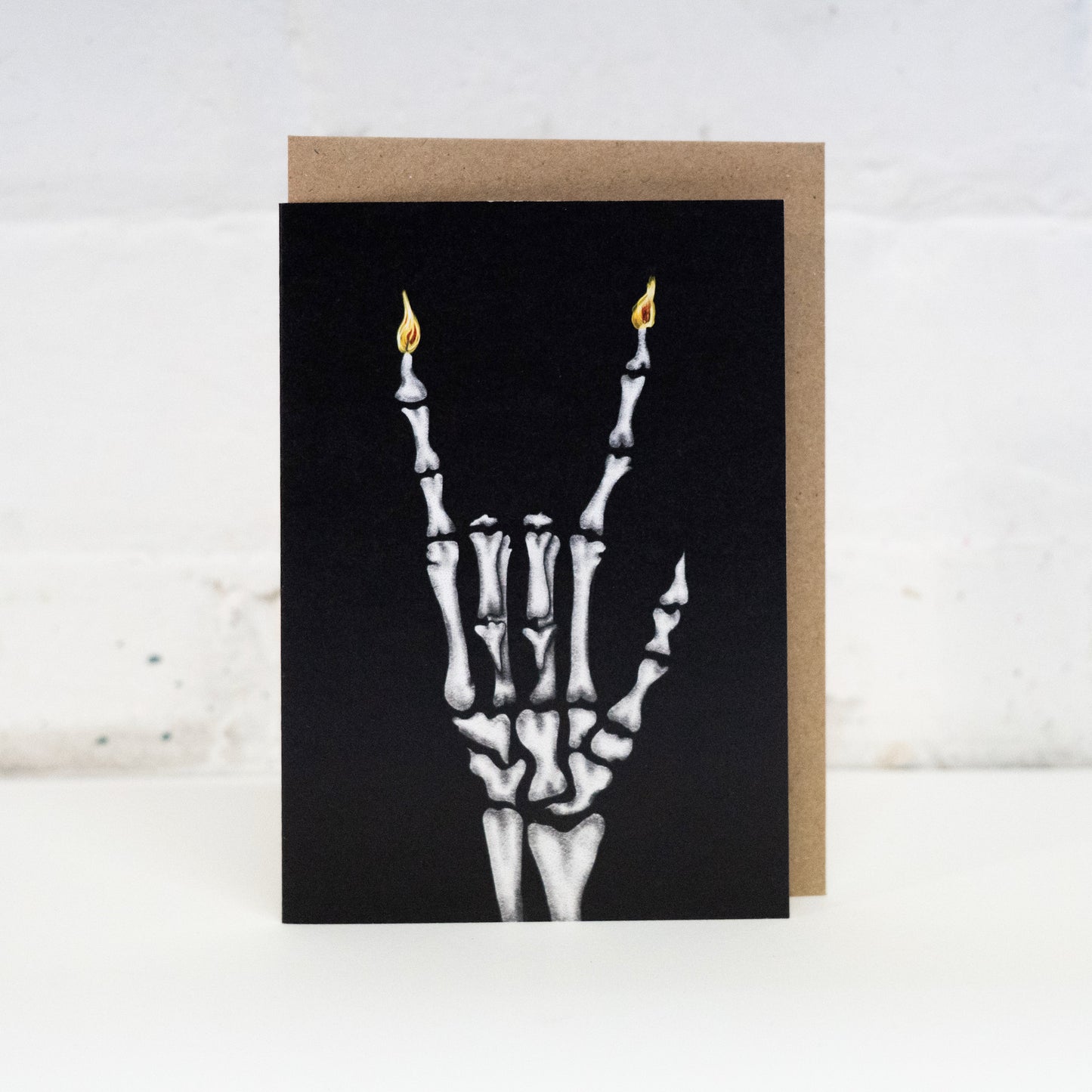 Rock Out Skeleton Gothic Birthday Card