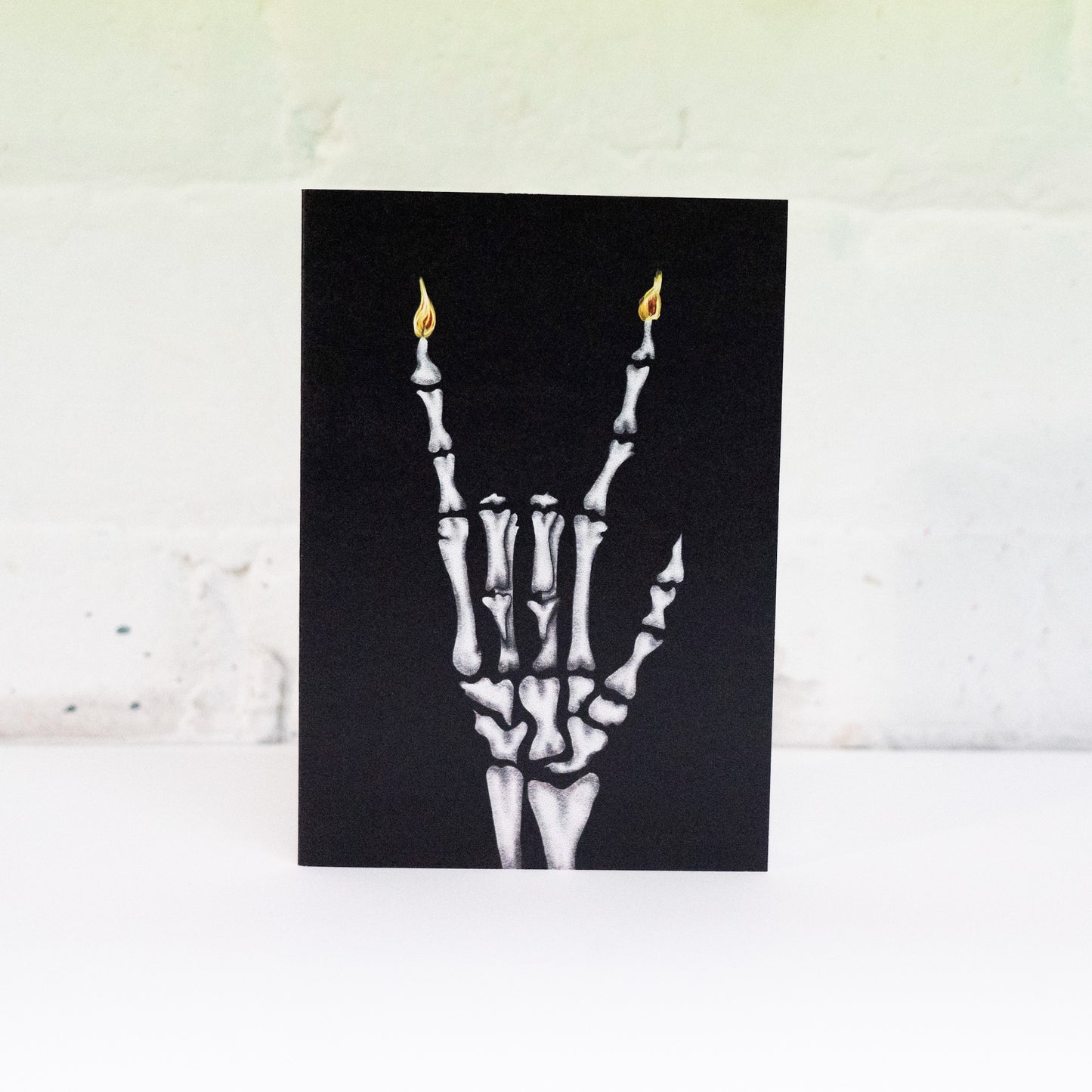 Rock Out Skeleton Gothic Birthday Card